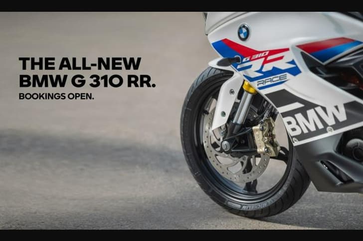 Front end on the G 310 RR