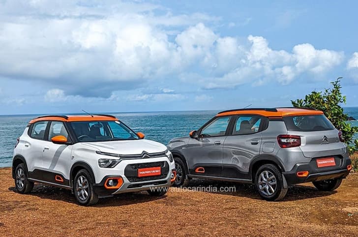 Citroen C3 front and rear quarter