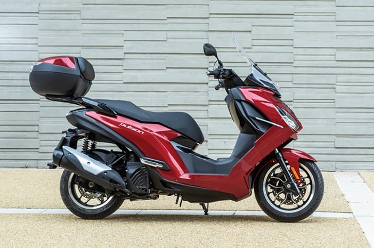 Peugeot Pulsion 125 with optional topbox.