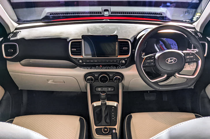 Hyundai Venue facelift interior dashboard