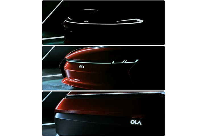 Ola electric cars teasers front