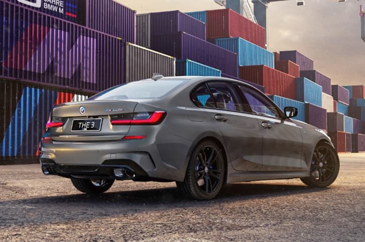 BMW M340i 50 Jahre Edition rear quarter 