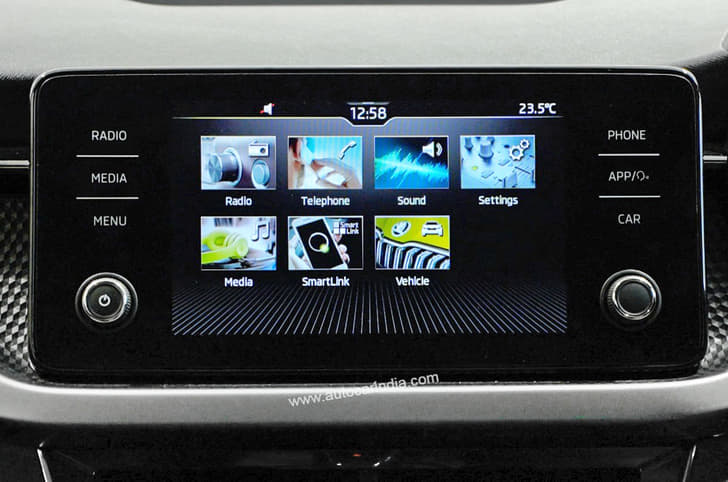 2022 Skoda 8-inch touchscreen
