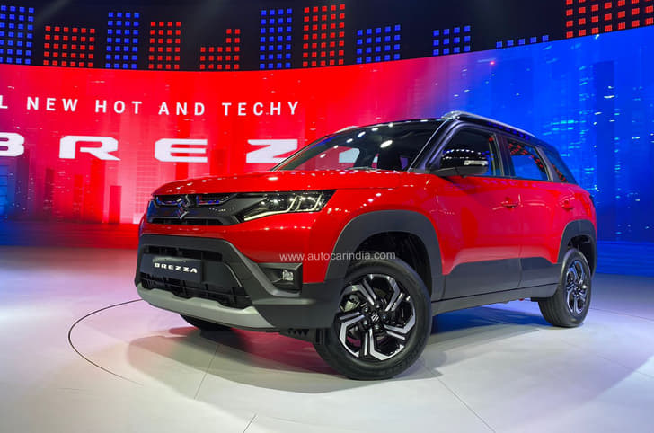 2022 Maruti Suzuki Brezza front quarter