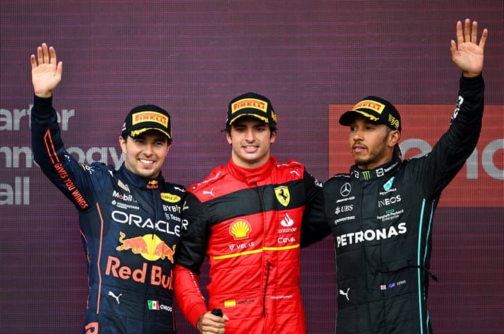 2022 F1 British GP podium

