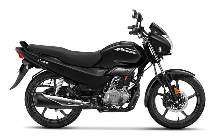 Hero Super Splendor Canvas Black edition static shot.