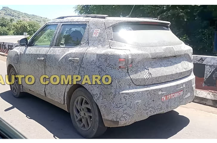 Mahindra XUV400 spied rear quarter