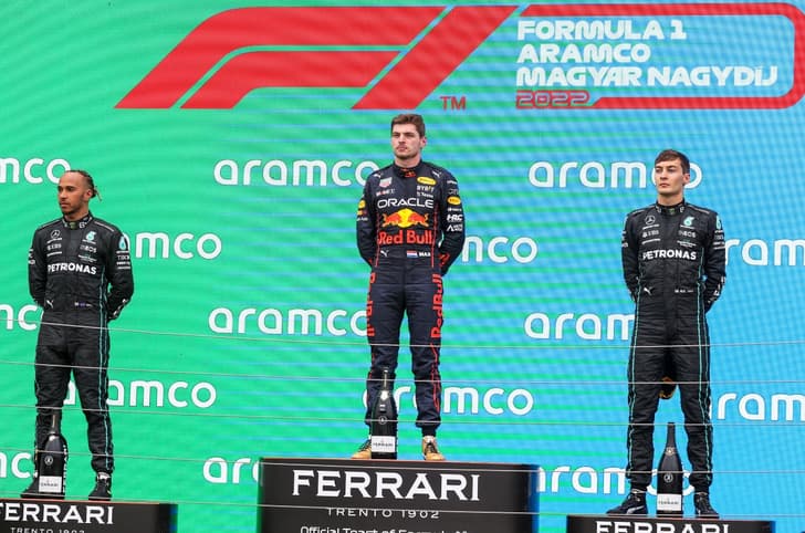 2022 F1 Hungarian GP podium