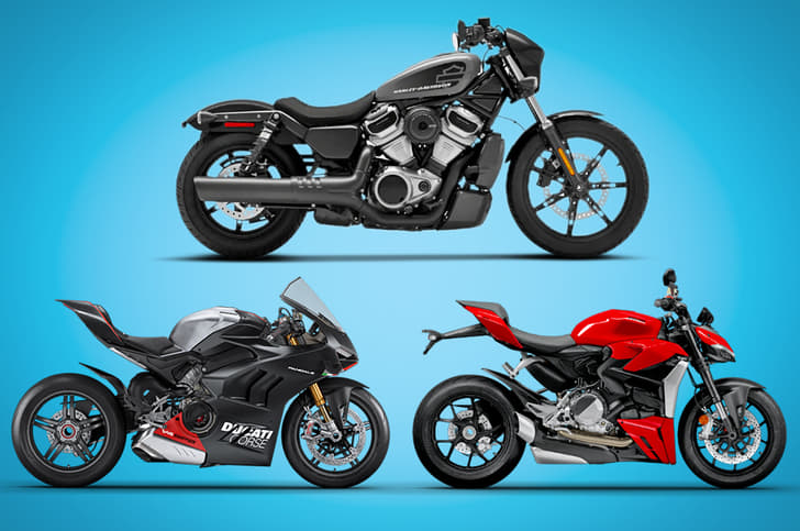 Collage for August 2022 bike launches.
