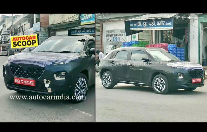Maruti Suzuki Baleno Cross spied 