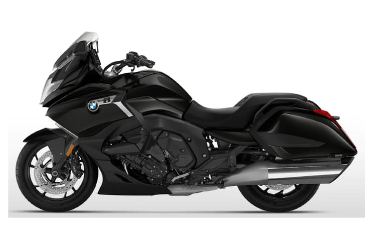 BMW K 1600 B side view static shot.