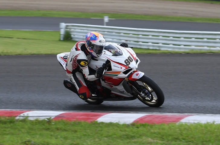 Honda India's Rajiv Sethu in Round 3 of the 2022 ARRC