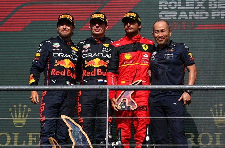 2022 F1 Belgian GP podium