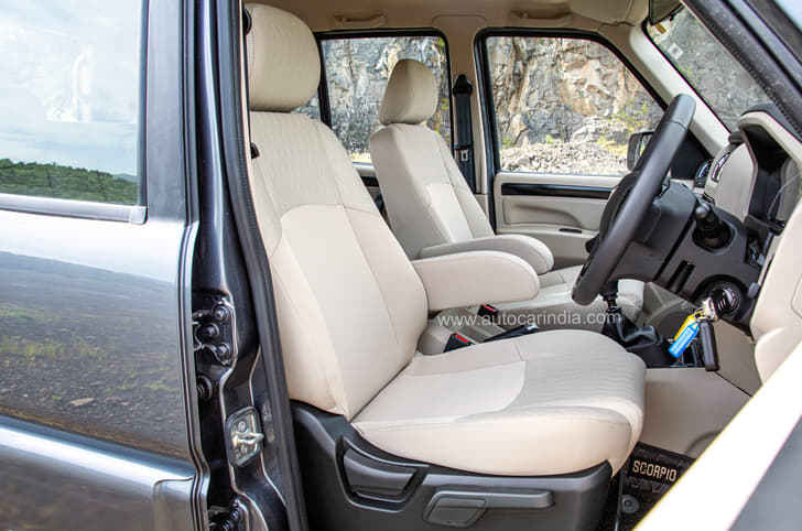 Mahindra Scorpio Classic front seats