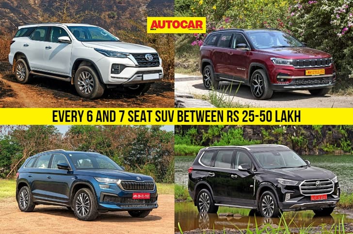 Toyota Fortuner, Jeep Meridian, Skoda Kodiaq, MG Gloster