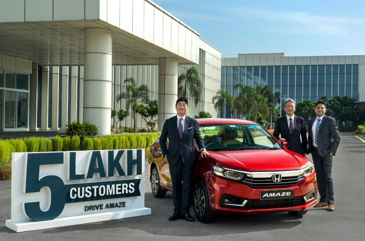 Honda Amaze 500000 units sales milestone