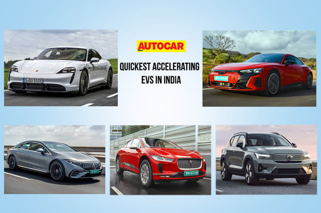 Top 10 quickest electric cars, SUVs in India
