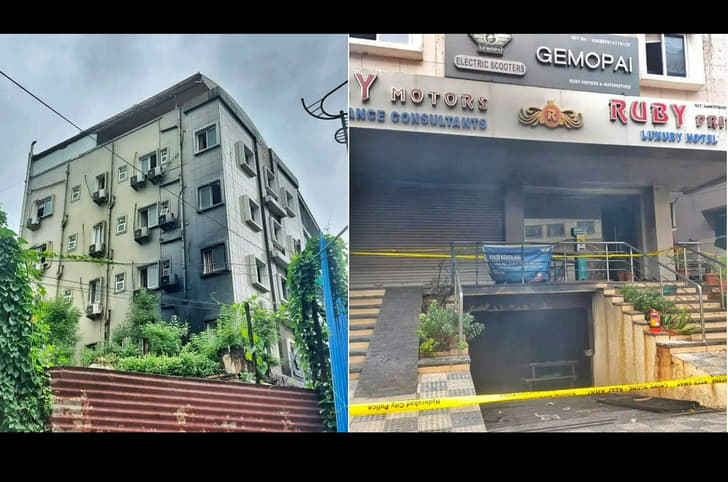 Electric scooter fire in Secunderabad.