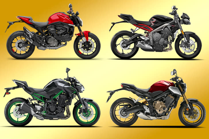 Middleweight naked bike spec comparison. Kawasaki Z900 vs rivals.