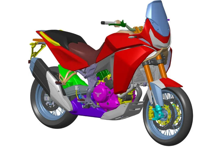 Moto Morini 1200cc adventure bike.