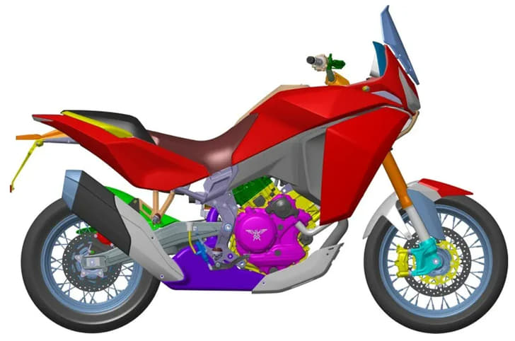 Moto Morini 1200cc adventure bike.