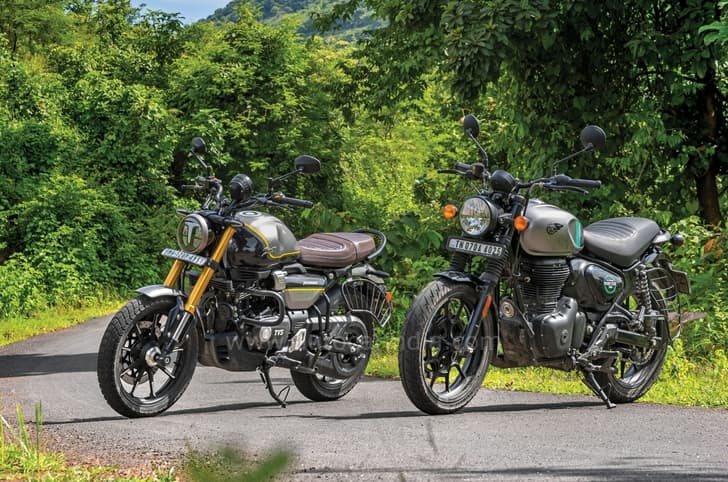RE Hunter 350 vs TVS Ronin comparison.