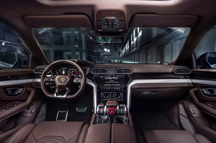 2022 Lamborghini Urus S interior.