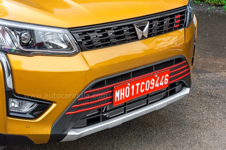 Mahindra XUV300 TurboSport nose.