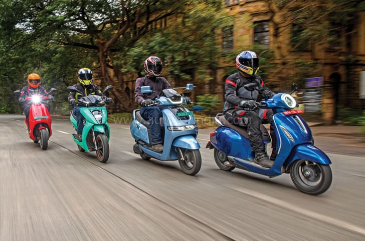 EV scooter comparison.