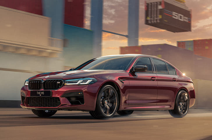 2022 M5 Competition 50 Jahre M Edition front tracking.