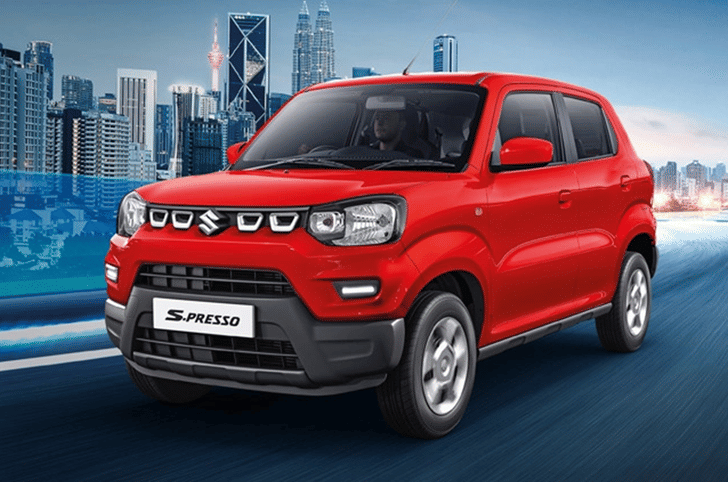 2022 Maruti Suzuki S Presso CNG front quarter.