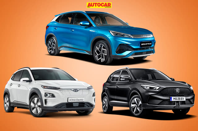 BYD Atto 3 vs MG ZS EV vs Hyundai Kona EV: specifications compared