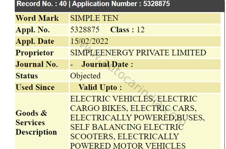 Simple Energy files 12 trademarks.
