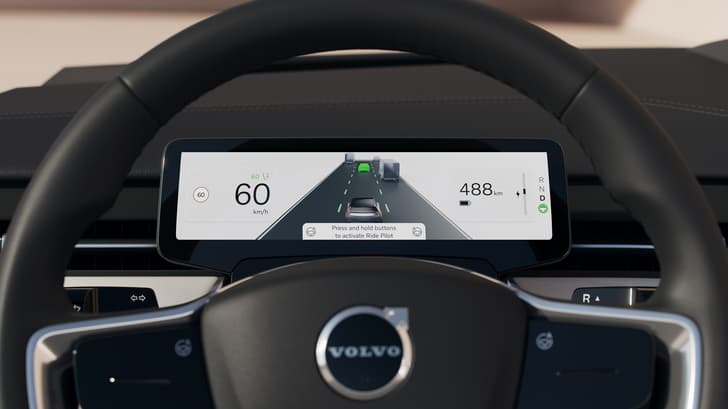 Volvo EX90 instrument cluster