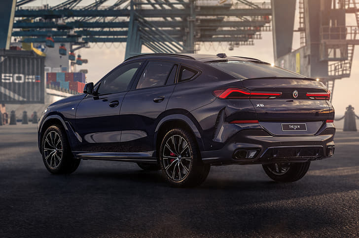 2022 BMW X6 50 Jahre M Edition rear quarter.