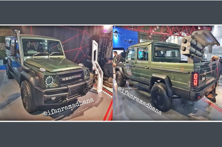 Force Gurkha pick up 5 door front rear 