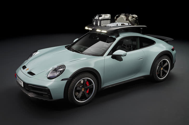 2022 Porsche 911 Dakar front three quarter