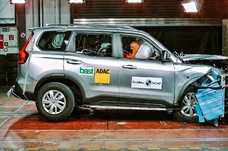 Mahindra Scorpio N GNCAP crash test front impact