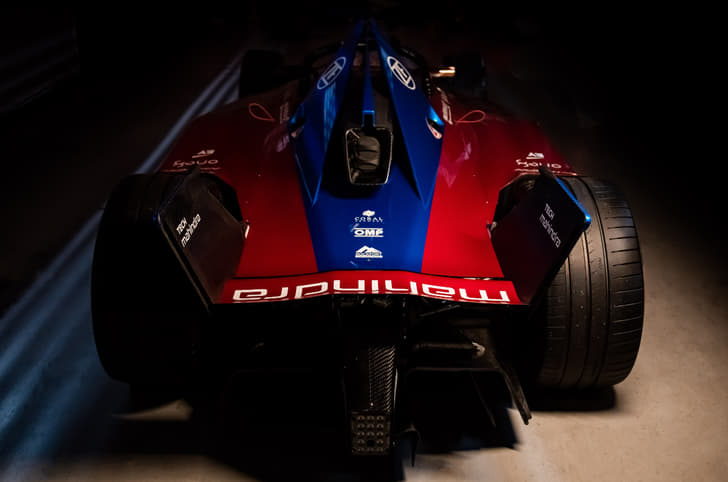 Mahindra Racing M9Electro Formula E car rear