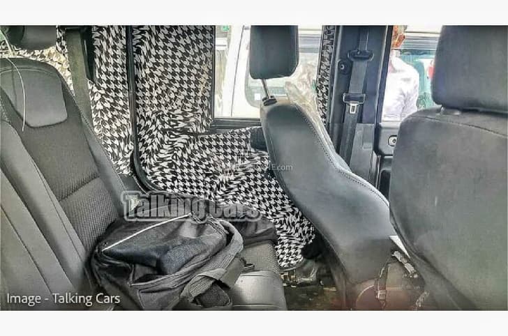 Mahindra Thar 5-door Rear seat