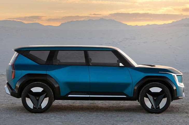 Kia EV9 side profile