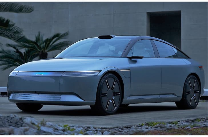 Honda-Sony electric prototype front quarter.