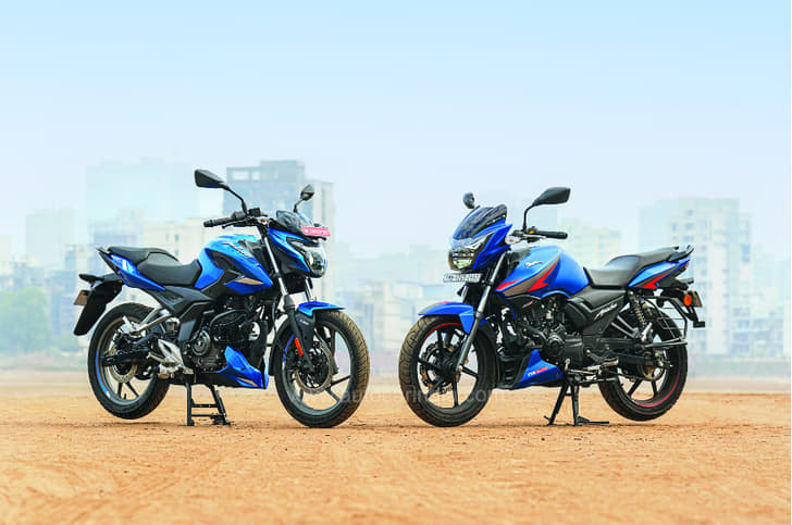 Bajaj Pulsar P150 vs TVS Apache RTR 160 2V comparison: Street fight