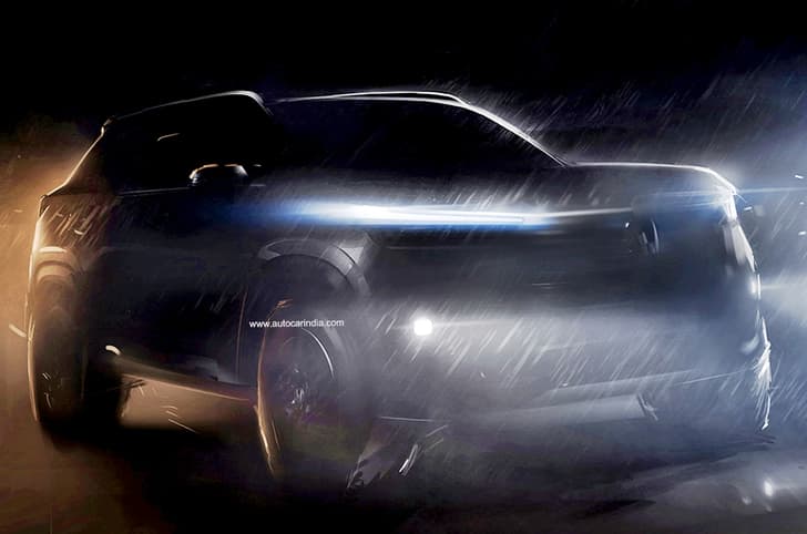 Honda SUV teaser front quarter