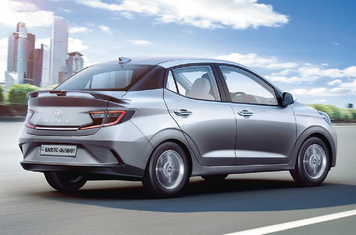 Hyundai Aura facelift rear