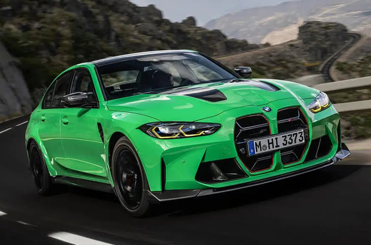 2023 BMW M3 CS front quarter 