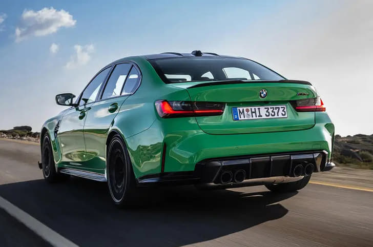 2023 BMW M3 CS rear quarter 