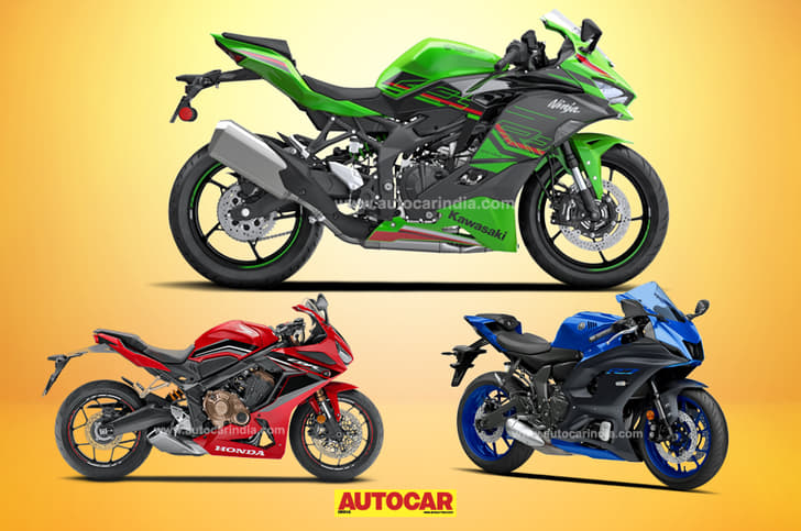 Kawasaki Ninja ZX-4RR vs Honda CBR650R vs Yamaha YZF-R7: spec comparison.