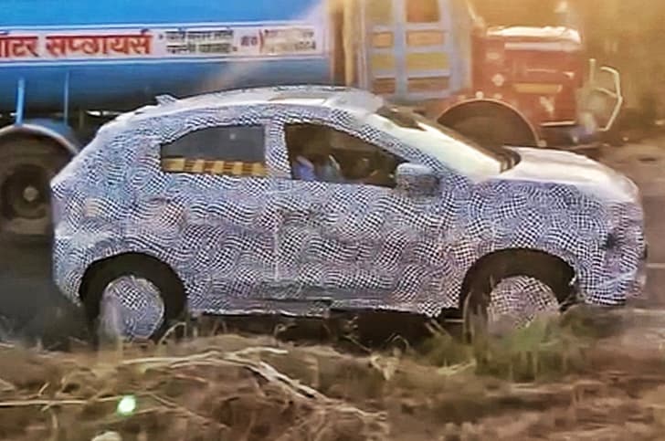 Tata Nexon facelift spied