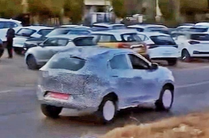 Tata Nexon facelift spied